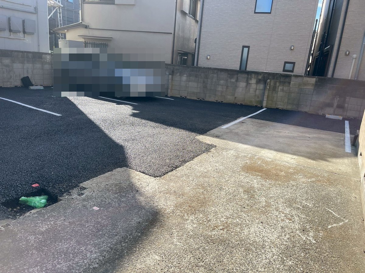 駐車場アスファルト施工後