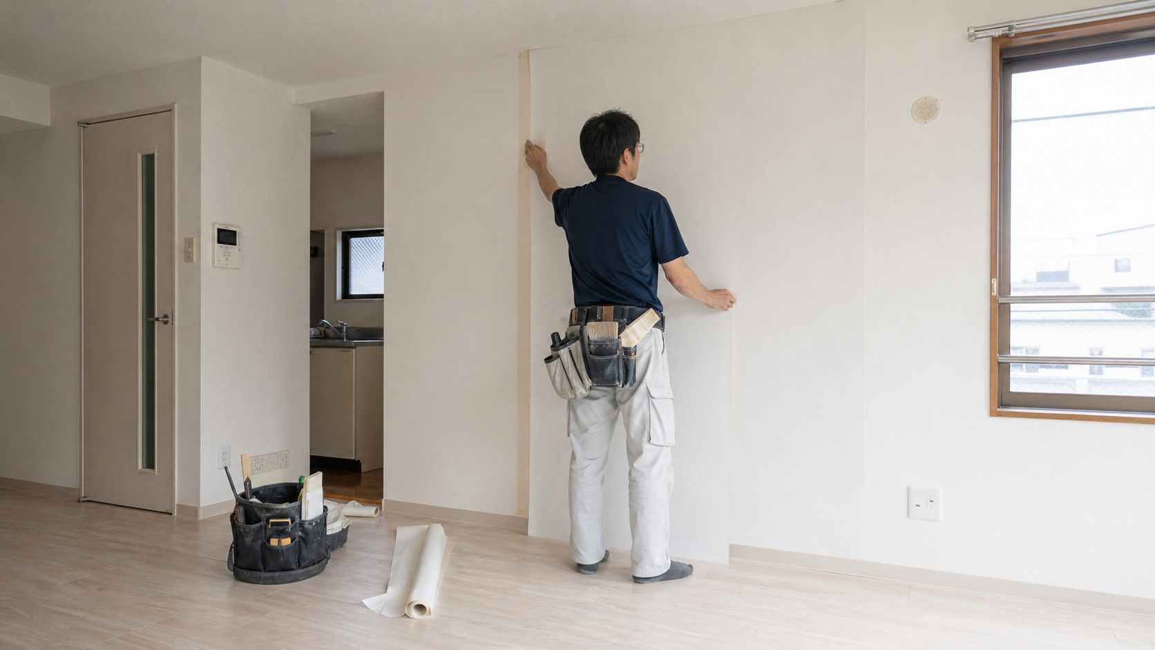 クロス貼り替え作業イメージ